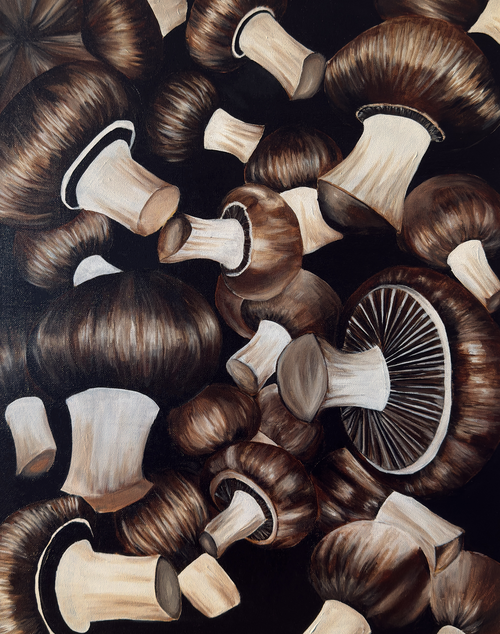 Mushroom Overdose, 16x20 Inch Original